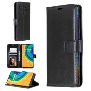 For Huawei Mate 30 Pro Crazy Horse Texture Horizontal Flip Leather Case with Holder & Card Slots & Wallet & Photo Frame(Black) (OEM)