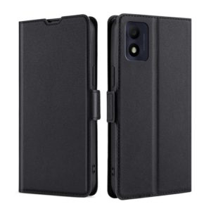 For Alcatel 1B 2022 Ultra-thin Voltage Side Buckle Horizontal Flip Leather Phone Case(Black) (OEM)