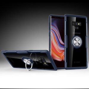 Scratchproof TPU + Acrylic Ring Bracket Protective Case for Galaxy Note 9(Navy Blue) (OEM)
