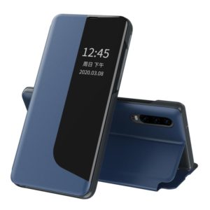 For Huawei P30 Attraction Flip Holder Leather Phone Case(Dark Blue) (OEM)