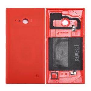 for Nokia Lumia 735 Solid Color NFC Battery Back Cover(Red) (OEM)
