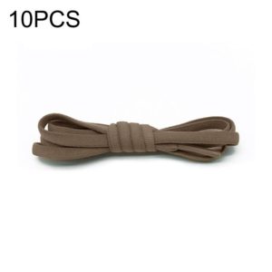 10 PCS Stretch Spandex Non Binding Elastic Shoe Laces (Brown) (OEM)