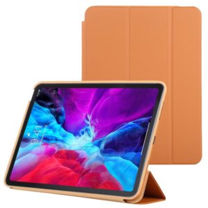 3-fold Horizontal Flip Smart Leather Case with Sleep / Wake-up Function & Holder For iPad Air 2022 / 2020 10.9(Orange) (OEM)