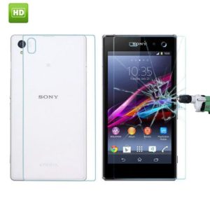 0.26mm 9H+ Surface Hardness Explosion-proof Front + Back Tempered Glass Film for Sony Xperia Z1 / L39h (OEM)