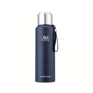 304 Stainless Steel Insulated Mug Large Capacity Sports Water Cup Outdoor Travel Pot, Capacity: 500ml(Dark Blue) (OEM)