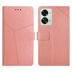 For OnePlus Nord 2T 5G Y Stitching Horizontal Flip Leather Phone Case(Rose Gold) (OEM)