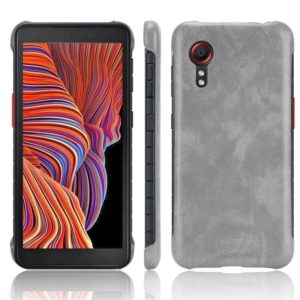 For Samsung Galaxy Xcover 5 Shockproof Litchi Texture PC + PU Case(Gray) (OEM)