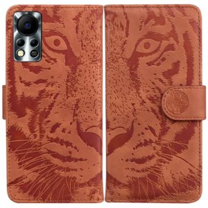 For Infinix Hot 11S NFC X6812B Tiger Embossing Pattern Horizontal Flip Leather Phone Case(Brown) (OEM)