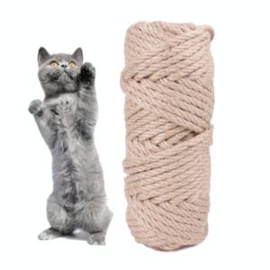 3 PCS 10m Pets Hemp Rope Cat Scratch Board Sword Rope Accessories Protect Cat Grip Toy Grabbing Materials(6mm) (OEM)