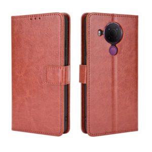 For Nokia 5.4 Retro Crazy Horse Texture Horizontal Flip Leather Case with Holder & Card Slots & Photo Frame(Brown) (OEM)