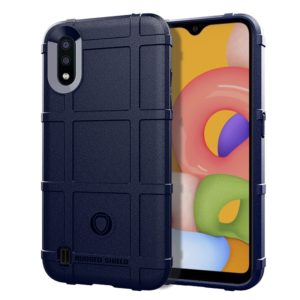 For Galaxy A01 Full Coverage Shockproof TPU Case(Blue) (OEM)