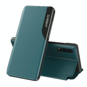 For Samsung Galaxy A50 / A30s / A50s Attraction Flip Holder Leather Phone Case(Green) (OEM)