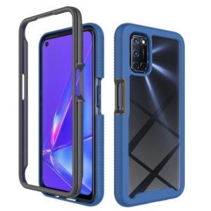 For OPPO A52 / A72 / A92 Starry Sky Solid Color Series Shockproof PC + TPU Protective Case(Blue) (OEM)