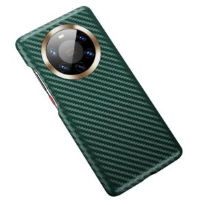 For Huawei Mate 40 Pro+ Carbon Fiber Leather Texture Kevlar Anti-fall Phone Protective Case(Green) (OEM)