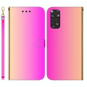 For Redmi Note 11 Overseas Version / Note 11S Imitated Mirror Surface Horizontal Flip Leather Phone Case(Gradient Color) (OEM)