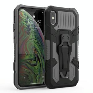 For iPhone XS Max Machine Armor Warrior Shockproof PC + TPU Protective Case(Space Gray) (OEM)