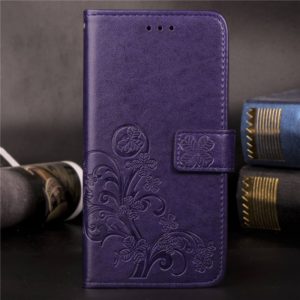 For Motorola One Power (P30 Note) G7 Pressed Flowers Horizontal Flip Leather Case With Magnetic Buckle & Holder & Card Slots & Wallet (Purple) (OEM)