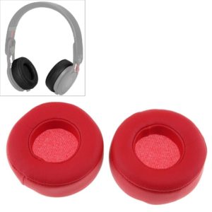 2 PCS For Beats Studio Mixr Headphone Protective Leather Cover Sponge Earmuffs (Red) (OEM)