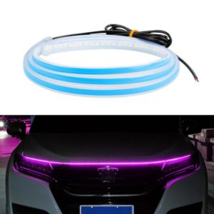 Car LED Streamer Decorative Hood Atmosphere Lights, Style: Monochrome Pink Purple Light(1.8m) (OEM)