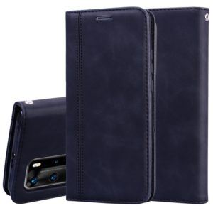 For Huawei P40 Pro Frosted Business Magnetic Horizontal Flip PU Leather Case with Holder & Card Slot & Lanyard(Black) (OEM)