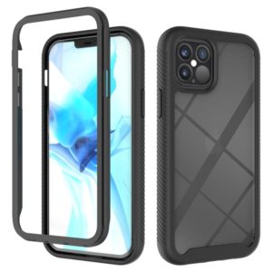 For iPhone 12 / 12 Pro Starry Sky Solid Color Series Shockproof PC + TPU Protective Case(Black) (OEM)