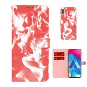 For Samsung Galaxy A10 / M10 Cloud Fog Pattern Horizontal Flip Leather Case with Holder & Card Slot & Wallet(Red) (OEM)