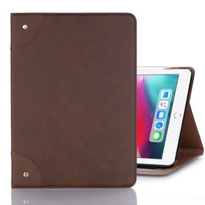 Retro Book Style Horizontal Flip PU Leather Case for iPad Pro 12.9 inch (2018), with Holder & Card Slots & Wallet (Coffee) (OEM)