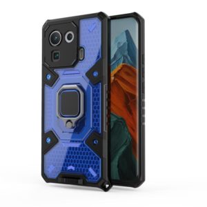 For Xiaomi Mi 11 Pro Space PC+TPU Ring Holder Protective Case(Blue) (OEM)