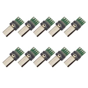 10 PCS 15-Pin USB PCB Connector Micro USB Plug Adapter for Sony Camera Data Cable (OEM)