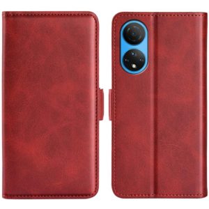 For Honor X7 Dual-side Magnetic Buckle Leather Phone Case(Red) (OEM)