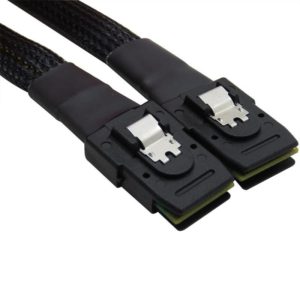 SAS36P SFF-8087 to SAS36P Cable Motherboard Server Hard Disk Data Cable, Color: Black 0.7m (OEM)