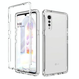 For LG Velvet Shockproof High Transparency Two-color Gradual Change PC+TPU Candy Colors Phone Protective Case(Transparent) (OEM)