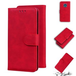 For Nokia XR20 Skin Feel Pure Color Flip Leather Phone Case(Red) (OEM)