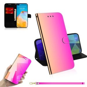 For Huawei P40 Imitated Mirror Surface Horizontal Flip Leather Case with Holder & Card Slots & Wallet & Lanyard(Gradient Color) (OEM)