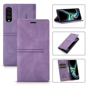 For Samsung Galaxy A50 / A30s / A50s Dream Magnetic Suction Business Horizontal Flip PU Leather Case with Holder & Card Slot & Wallet(Purple) (OEM)