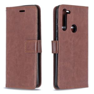 For Motorola Moto G8 Crazy Horse Texture Horizontal Flip Leather Case with Holder & Card Slots & Wallet & Photo Frame(Brown) (OEM)