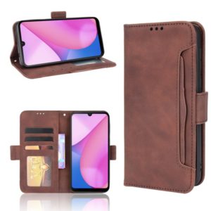 For Blackview Oscal C20 Skin Feel Calf Pattern Horizontal Flip Leather Case with Holder & Card Slots & Photo Frame(Brown) (OEM)