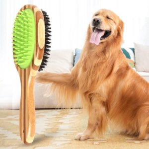 CS39 Pet Double-Sided Comb Dog Airbag Massage Cleaning & Grooming Comb (OEM)