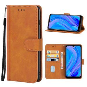 Leather Phone Case For Itel S15 Pro(Brown) (OEM)