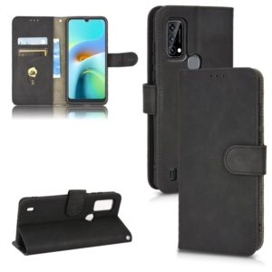For Blackview A50 Skin Feel Magnetic Flip Leather Phone Case(Black) (OEM)
