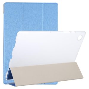 For Samsung Galaxy Tab A8 10.5 2021 X200 / X205 Silk Texture 3-fold Leather Tablet Case(Blue) (OEM)