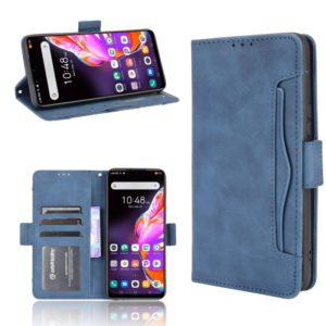 For Infinix Hot 10s/10s NFC/10T Skin Feel Calf Pattern Horizontal Flip Leather Case with Holder & Card Slots & Photo Frame(Blue) (OEM)