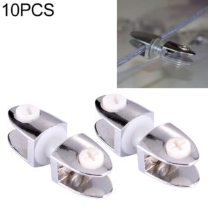 10 PCS Zinc Alloy Bright Fixed Bracket Connection Two-sided Nail Glass Fixing Clamp (OEM)