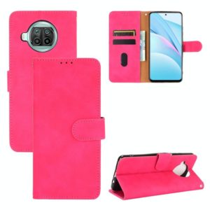 For Xiaomi Mi 10T Lite 5G Solid Color Skin Feel Magnetic Buckle Horizontal Flip Calf Texture PU Leather Case with Holder & Card Slots & Wallet(Rose Red) (OEM)