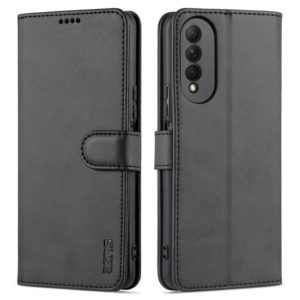 For Honor X20 SE AZNS Skin Feel Calf Texture Horizontal Flip Leather Case with Card Slots & Holder & Wallet(Black) (AZNS) (OEM)