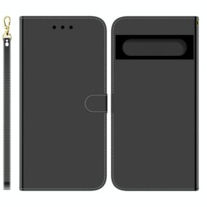 For Google Pixel 7 Pro 5G Imitated Mirror Surface Horizontal Flip Leather Phone Case(Black) (OEM)