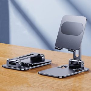 Portable Mobile Phone Tablet Desktop Stand, Color: All Metal Gray (OEM)