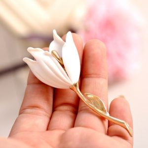 Flower Brooches Accessories Girls Bloom Pins (OEM)