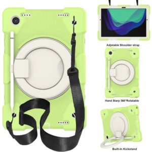For Samsung Galaxy Tab A8 10.5 2021 Silicone + PC Full Body Protection Tablet Case With Holder & Strap(Green) (OEM)
