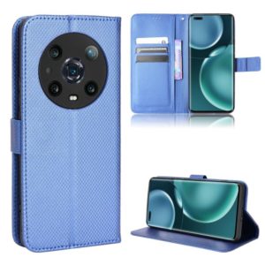 For Honor Magic4 Pro Diamond Texture Leather Phone Case(Blue) (OEM)